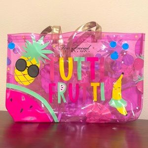 Too Faced Tutti Fruiti Clear Tote/Beach Bag 🏖️